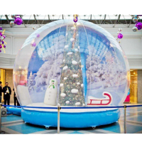 High quality inflatable Christmas snow globe as inflatable Christmas decoration