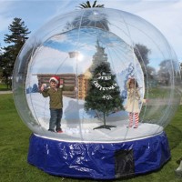 3m/4m Dia Giant Inflatable Snow Globe for Christmas decoration Transparent Snow Globe Human Inside