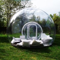 Transparent bubble tent size customized PVC white tent outdoor inflatable bubble tent