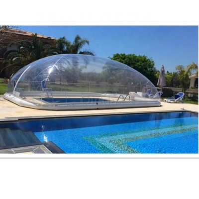 high quality Inflatable hot tub swimming pool solar dome cover bubble tent with air blower& pump