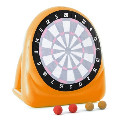 Hot selling inflatable soccer dart board game with sticky football