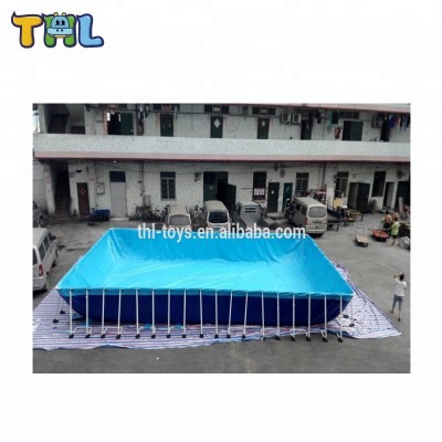 1.2mm PVC material swimming pool with metal frame for sale/used portable pool frames for sale