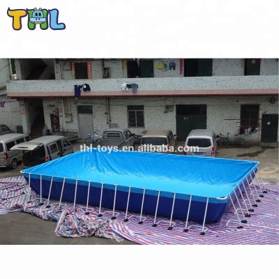 PVC material swimming pool for adult/rectangular above ground swimming pool for sale