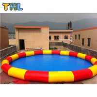 Outdoor PVC tarpaulin inflatable pool for sale/inflatable pool toys rental for kids